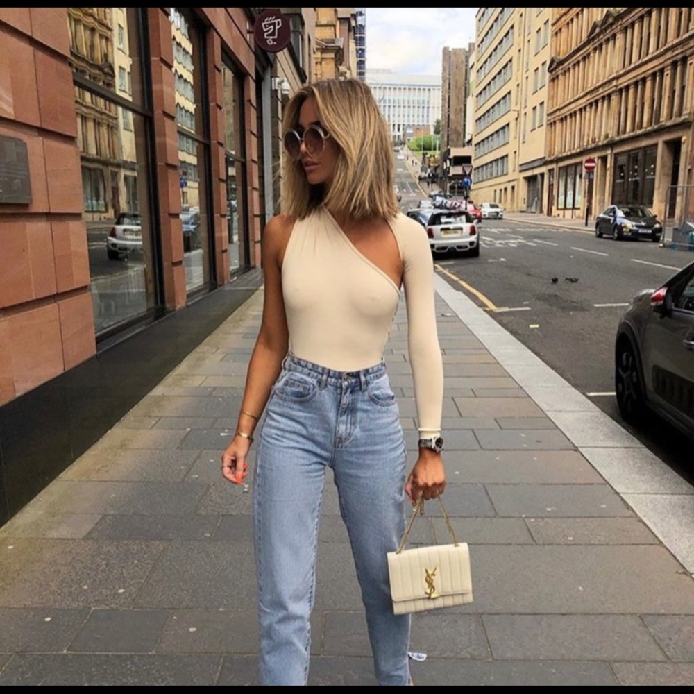 One shoulder bodysuit